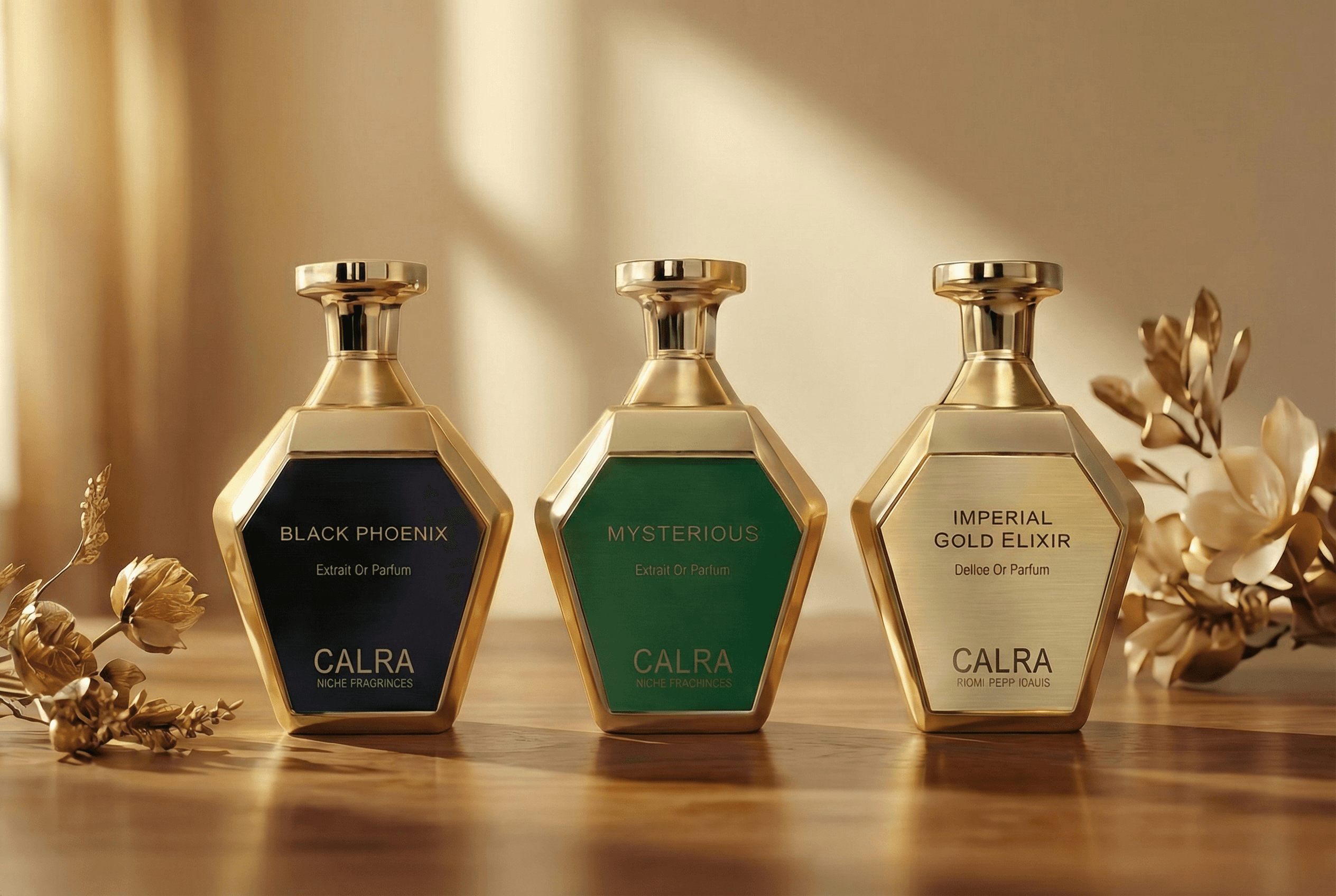 Three perfumes collection