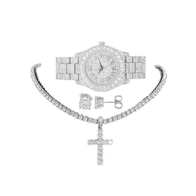 WATCH +CHAINS 3 PC SIMONC CHIC