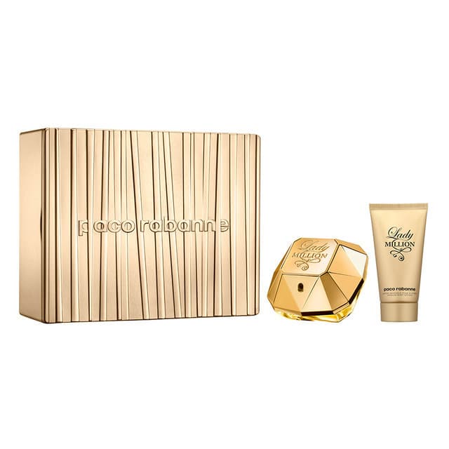 LADY MILLION 2.7 EDP W SET 2 PC METAL