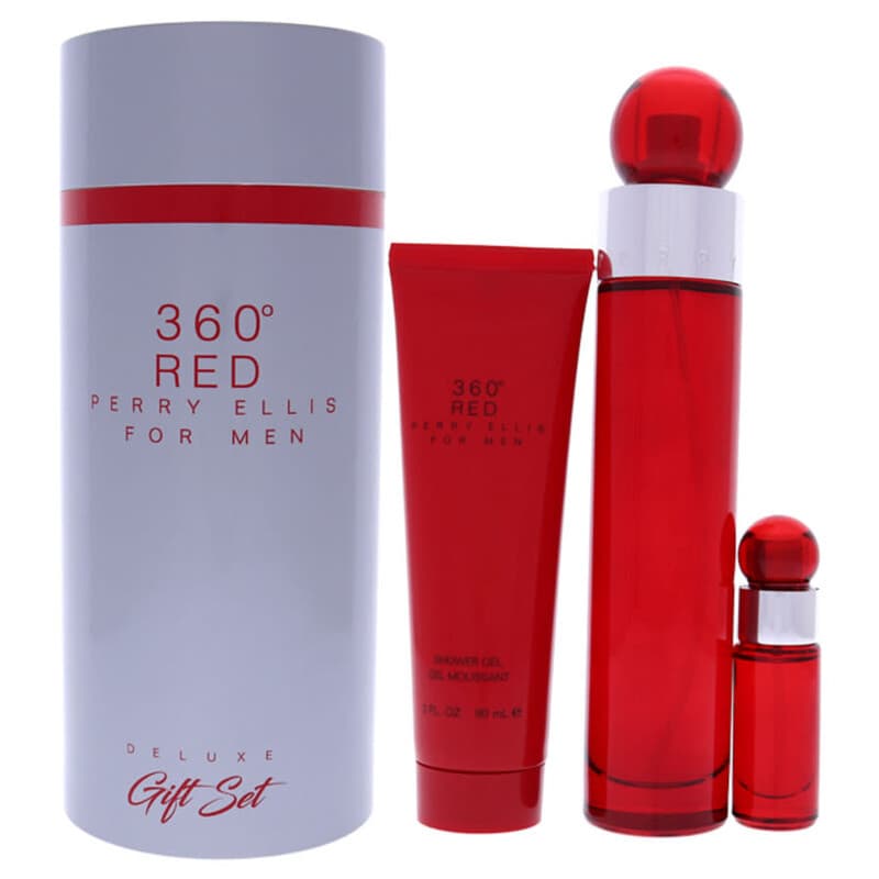 360 RED 3 PC ROUND BOX SET M