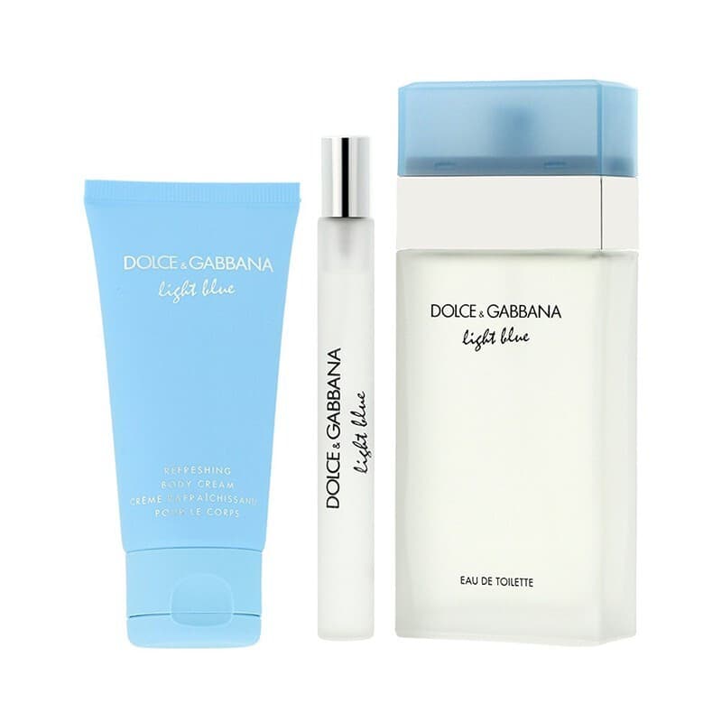 D&G LIGHT BLUE EDT WOMEN 3 PCS SET