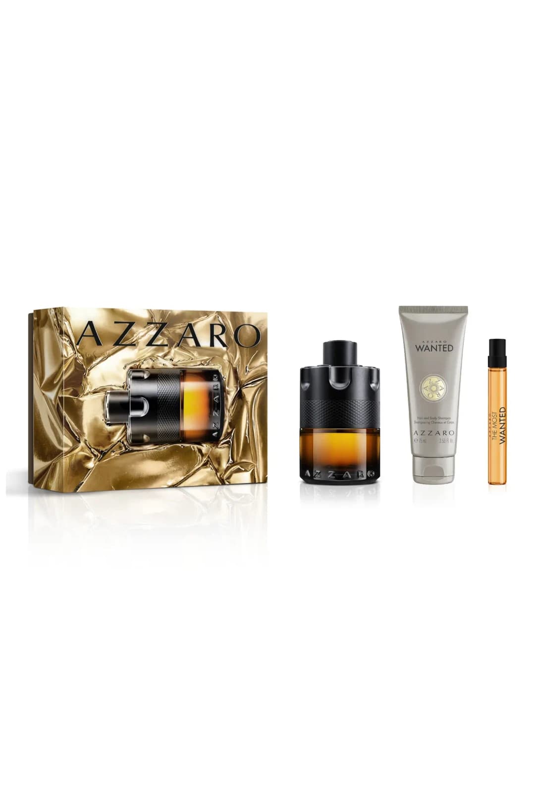 AZZARO THE MOST WANTED 3.4 PARFUM SET M