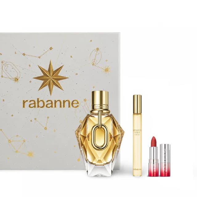 LADY MILLION GOLD SET 3 PC 3.4 OZ+10ML+LIP W