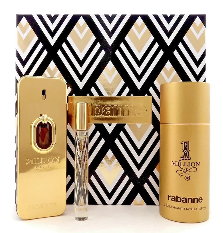 ONE MILLION GOLD ELIXIR 3.4 PARFUM SET M