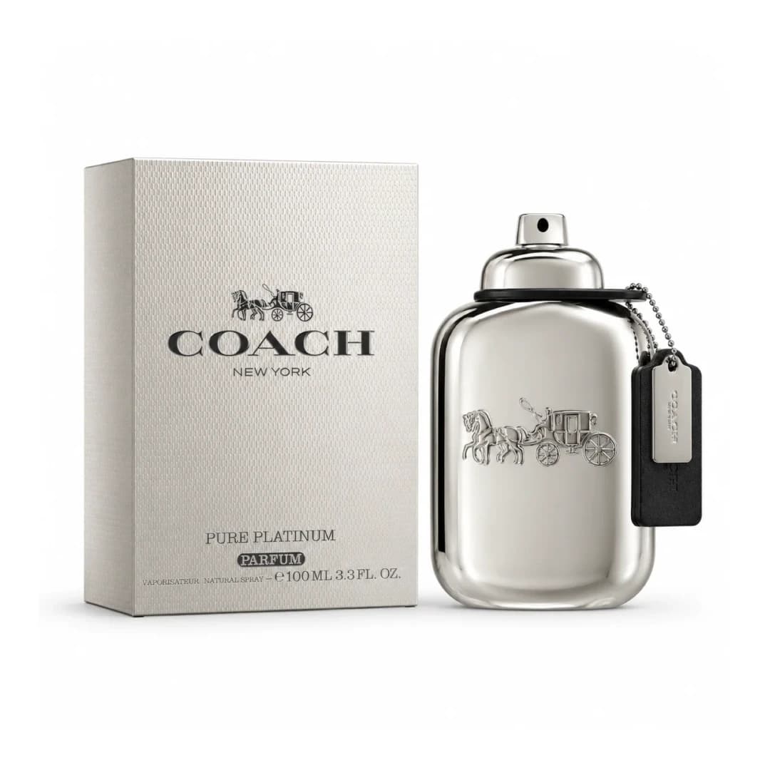 COACH NY PURE PLATINUM PARFUME 3.3 OZ