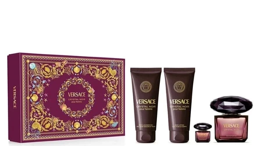 VERSACE CRYSTAL NOIR 3.0 EDP 4 PCS SET W