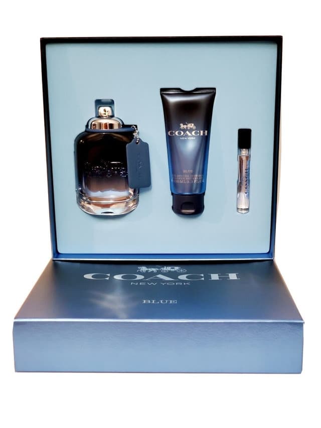COACH BLUE MEN 3 PCS SET