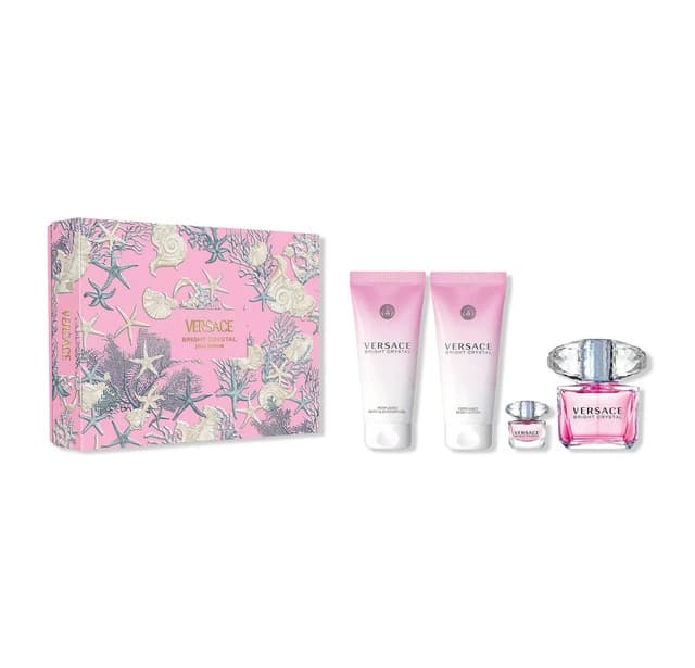 VERSACE BRIGHT CRYSTAL 4PC SET WITH BAG