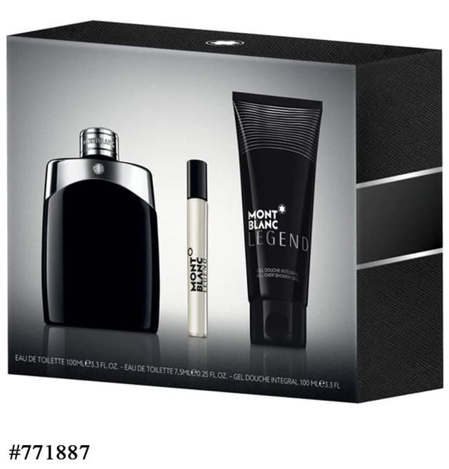 MONT BLANC LEGEND MEN 3 PC SET 3.3EDT+GS+7.5ML