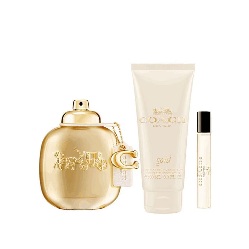 COACH GOLD 3 PCS PARFUM WOMEN SET