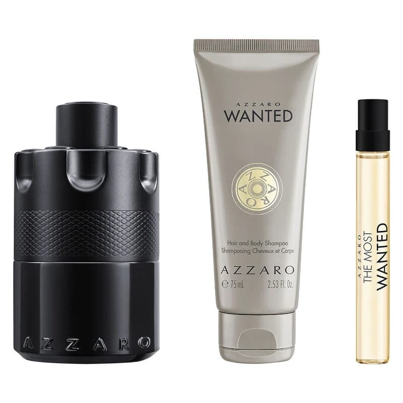 AZZARO THE MOST WANTED INTENSE 3.4 + 10 ML + SHAMPOO SET M