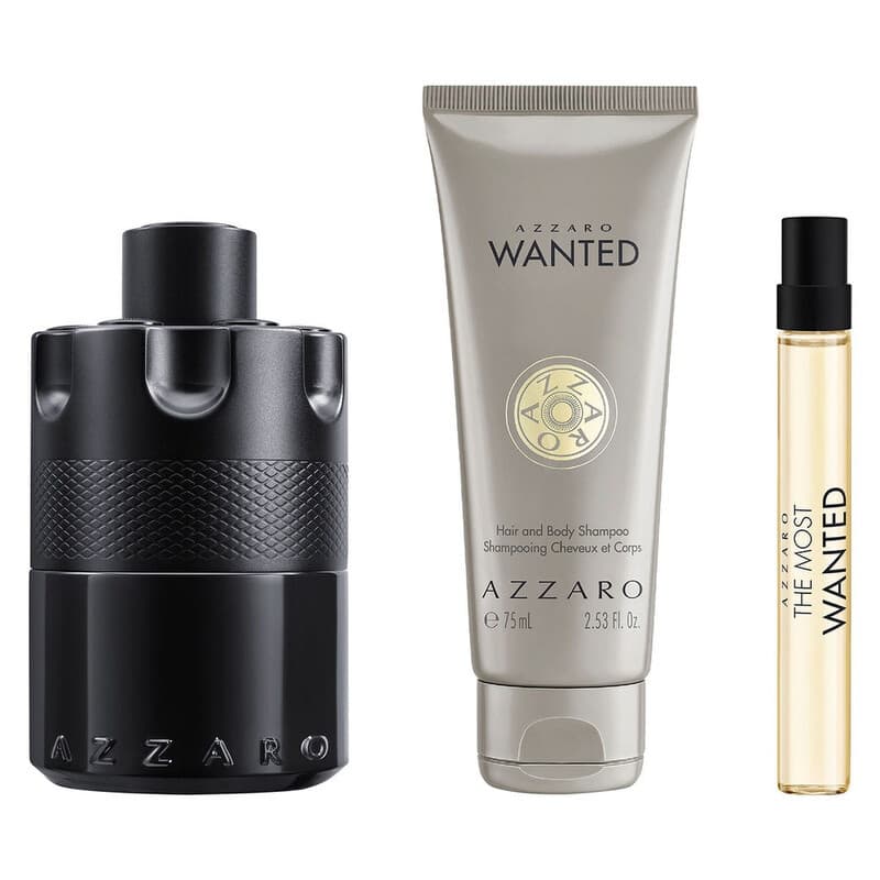 AZZARO THE MOST WANTED INTENSE 3.4 + 10 ML + SHAMPOO SET M