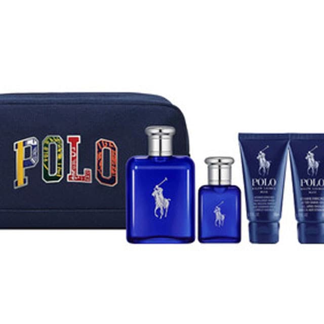 POLO BLUE 4.2 EDT MEN 4PC SET+BAG